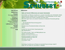 Tablet Screenshot of gaertnerei-schubert.com